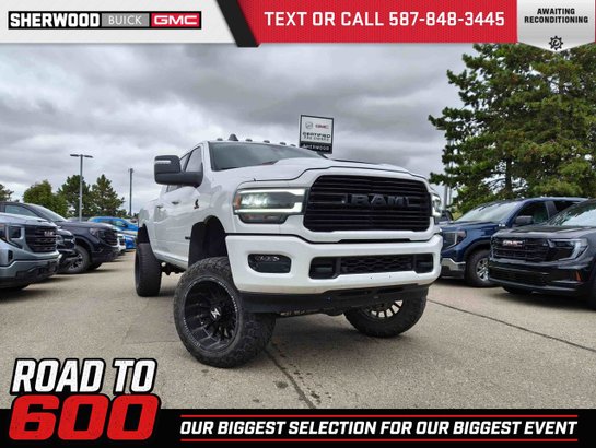 2024 Ram 2500 Laramie Level 1 Night Edition 6.7L Mega Cab | BDS Lift White