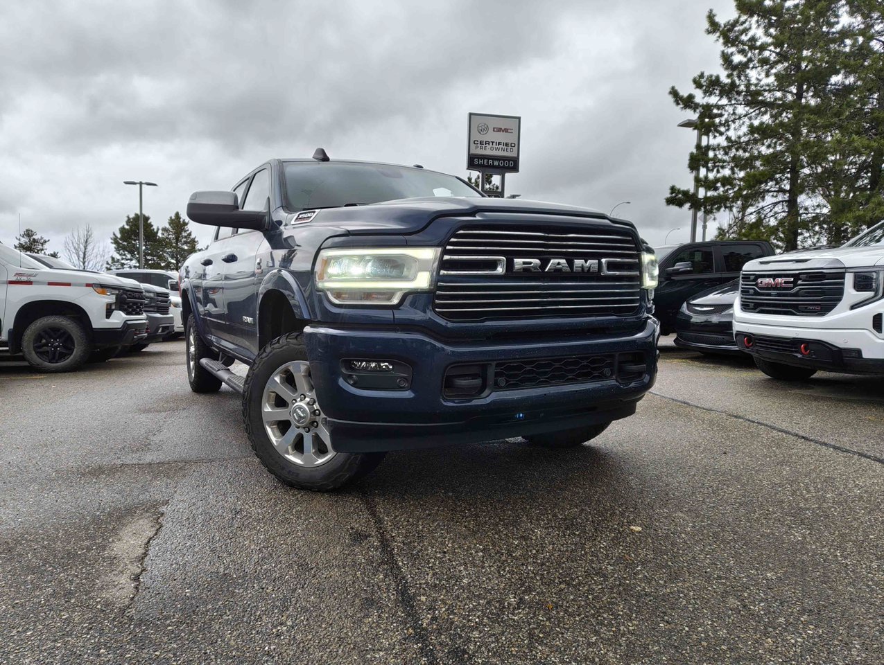 2022 Ram 3500 Laramie 4x4 Crew Cab 6'4 Box Blue Sherwood Park - photo #1