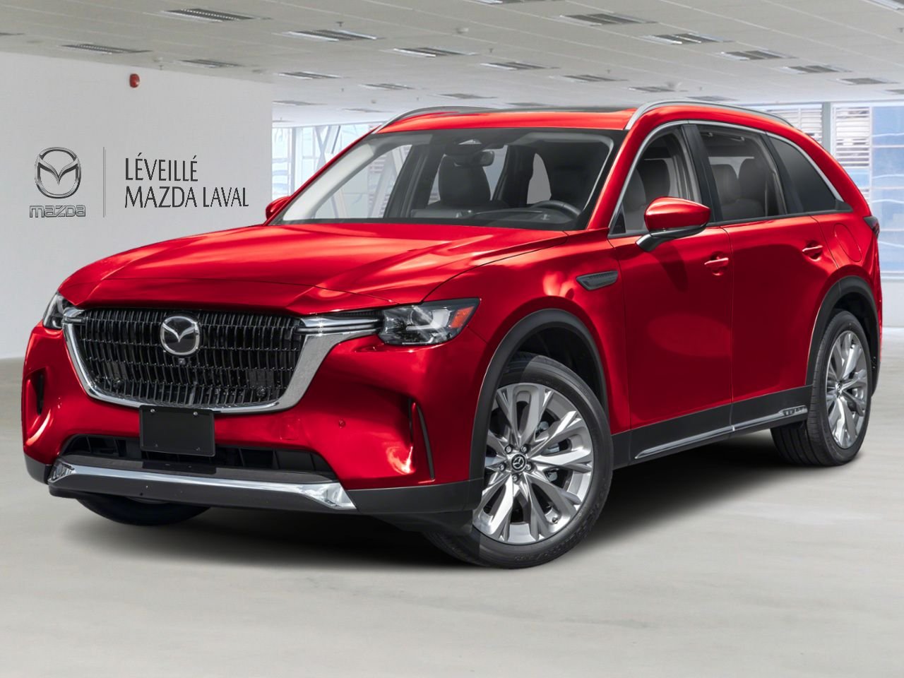 Mazda CX-90 hybride léger GT TI 2026 Rouge vibrant cristal métallisé Laval - photo #0