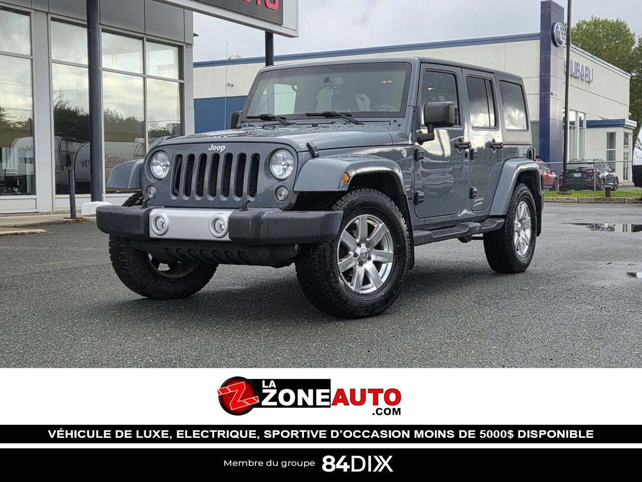 Jeep Wrangler Unlimited Sahara 2015 Gris Granby - photo #0