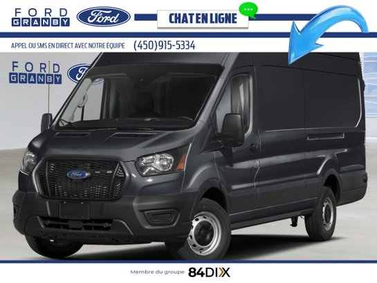 2025 Ford Transit Cargo Van T-350 EL PA toit surélevé 148 po PNBV de 9 500 lb Agate Black Metallic