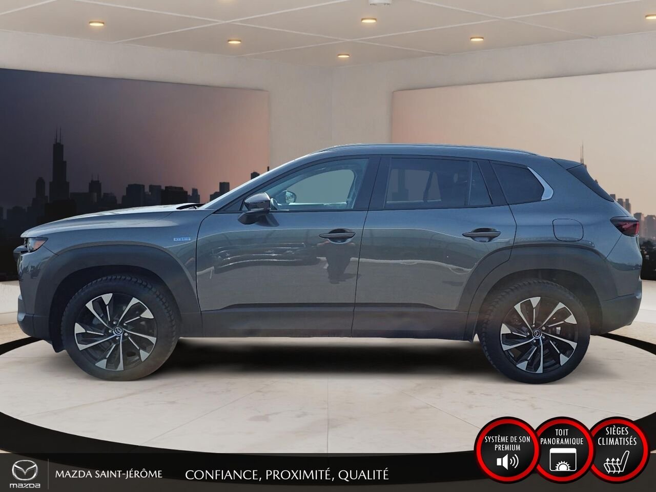 Mazda CX-50 hybride GT AWD | TOIT PANORAMIQUE | CUIR | 2025 Gris Saint-Jérôme - photo #10