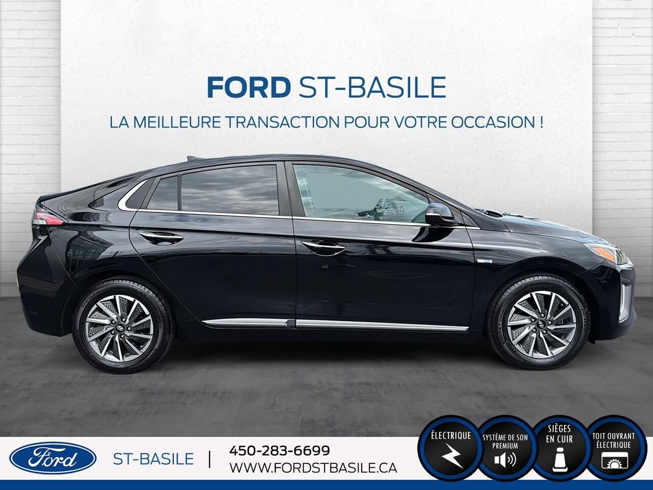 HYUNDAI Ioniq électrique 2020 Noir Saint-Basile-le-Grand - photo #9