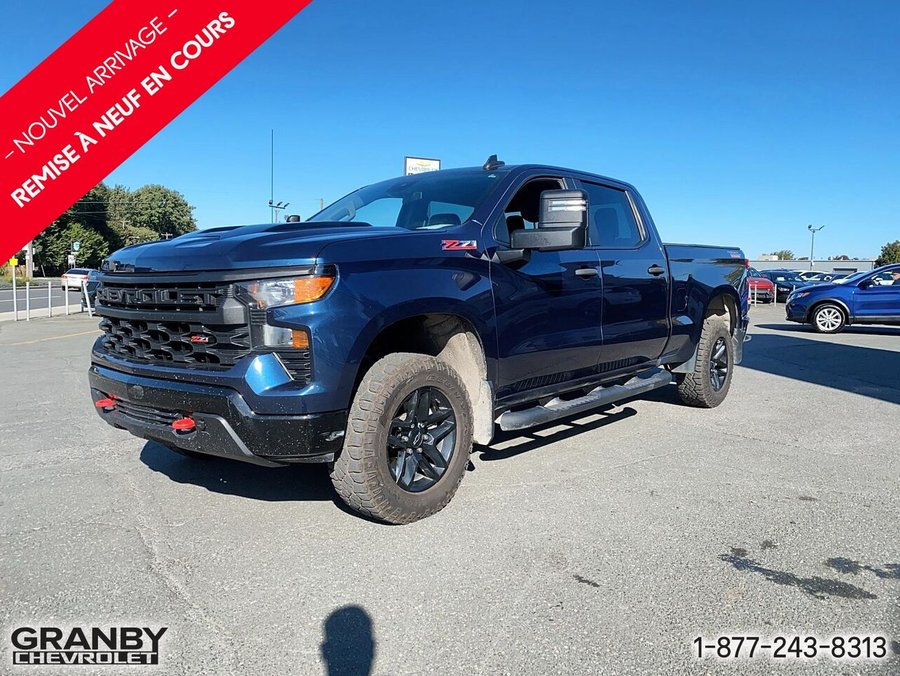 2023 Chevrolet Silverado 1500 Custom Trail Boss cabine multiplace 4RM 157 po Blue