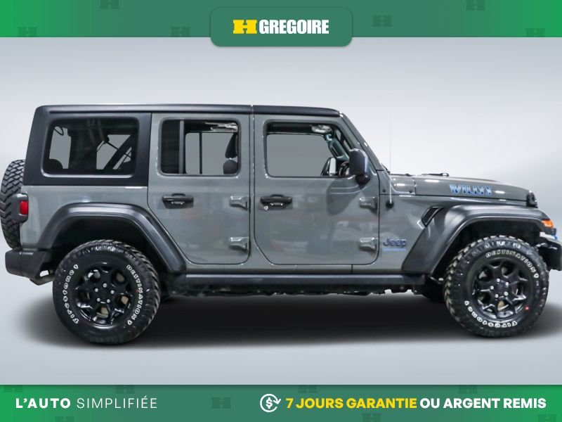 Jeep Wrangler 822541B | Willys 4xe AUTO AC NAV MAGS CAM RECULE BLUETOOTH 2023 Gris Laval - photo #10