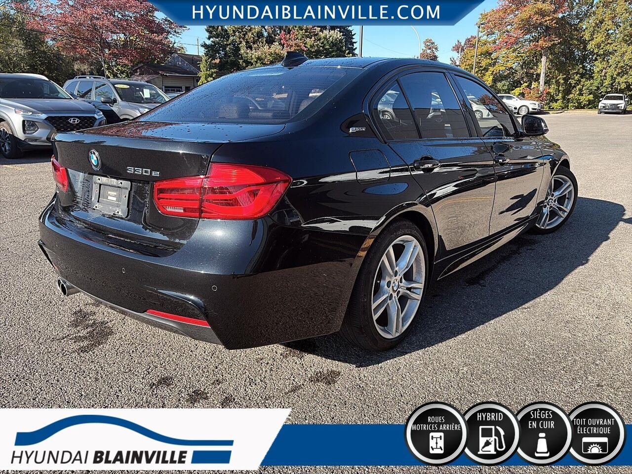 BMW Série 3 2018 Noir Blainville - photo #3