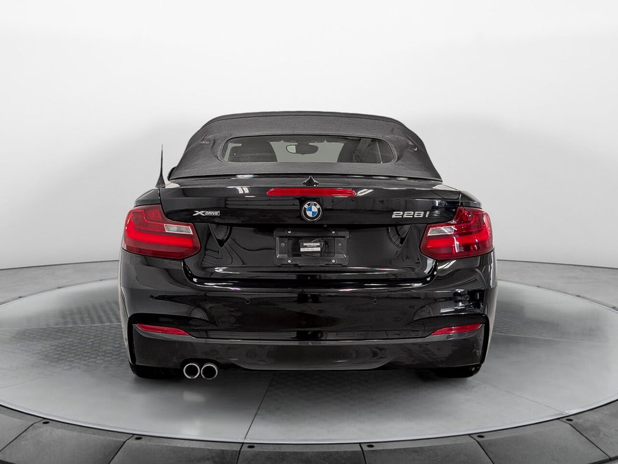BMW 228i xDrive Cabriolet Premium Enhanced et M Package 2016 Noir