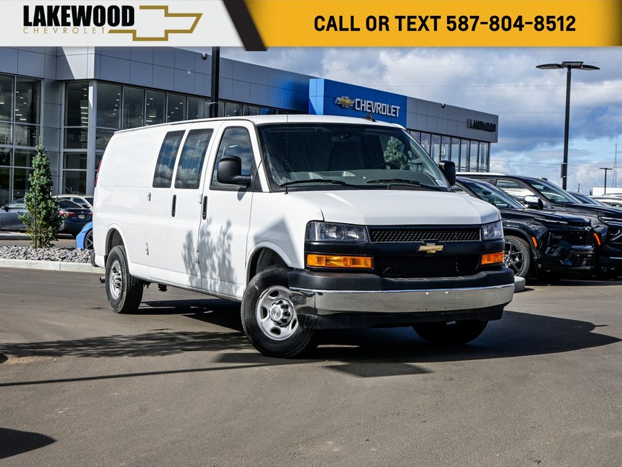 2025 Chevrolet Express Cargo Van WT 6.6L | Bucket Seats White
