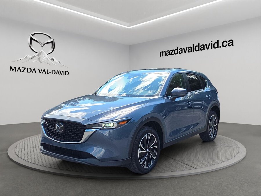 Mazda CX-5 GS AWD, automatique, toit ouvrant, sièges chauffants, volant chauffant, Apple CarPlay, navigation, 2022 Gris