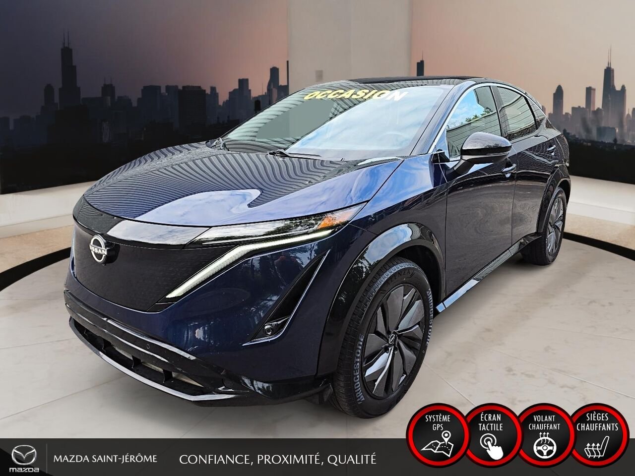 2023 Nissan ARIYA ENGAGE | 348 KM D'AUTONOMIE | RECHARGE RAPIDE 130 KW | 1 PROPRIÉTAIRE Blue Saint-Jérôme - photo #0