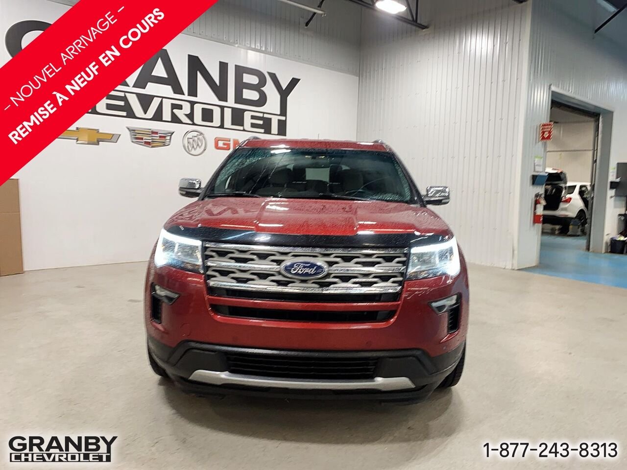 Ford Explorer XLT, quatre roues motrices | G3898 2018 Rouge Granby - photo #1