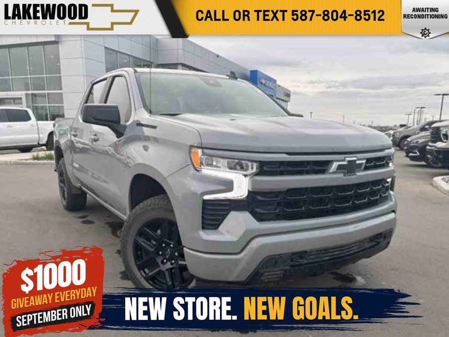 2024 Chevrolet Silverado 1500 RST True North 5.3L | Aftermarket Leather Suede Heated Seats Grey