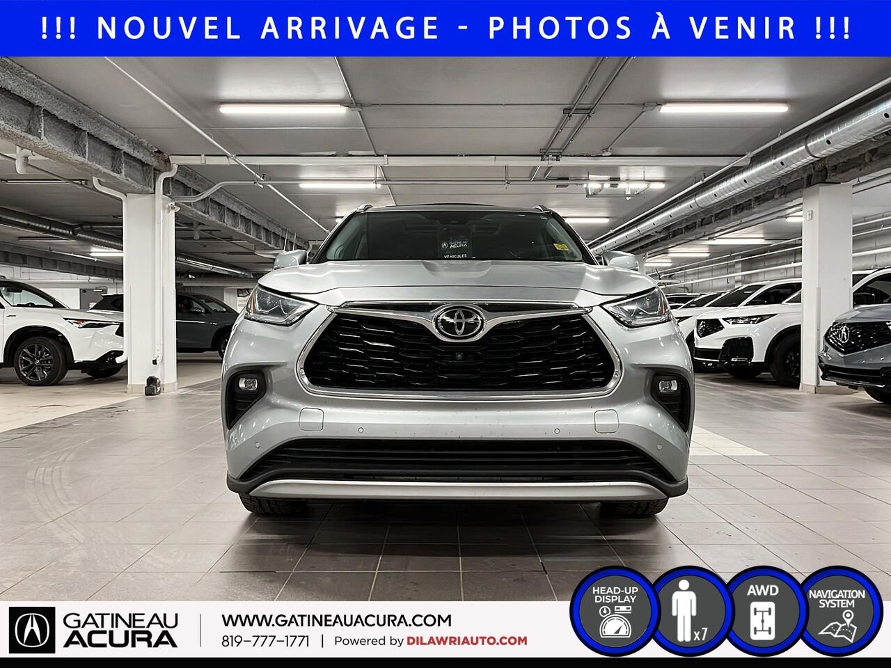 2021 Toyota Highlander Platinum AWD Silver Ottawa & Gatineau - photo #1