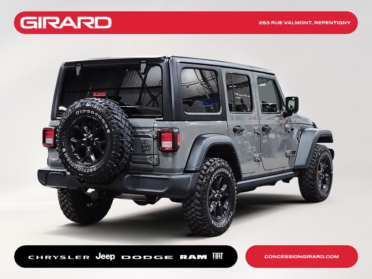 2023 JEEP WRANGLER gray Repentigny - photo #5