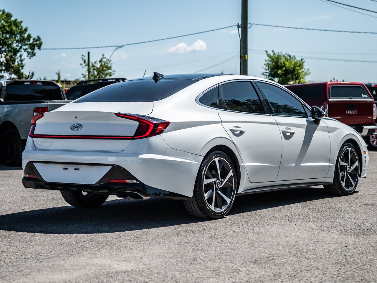 Hyundai Sonata 2022 Blanc Sainte-Julienne - photo #33