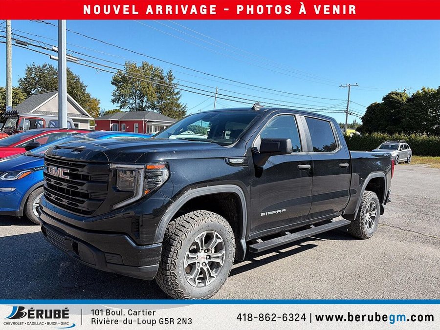 GMC 1500 4RM, CAISSE COURTE, CAB. MULTIPLAC Pro cabine multiplace 4RM 147 po 2024 Noir