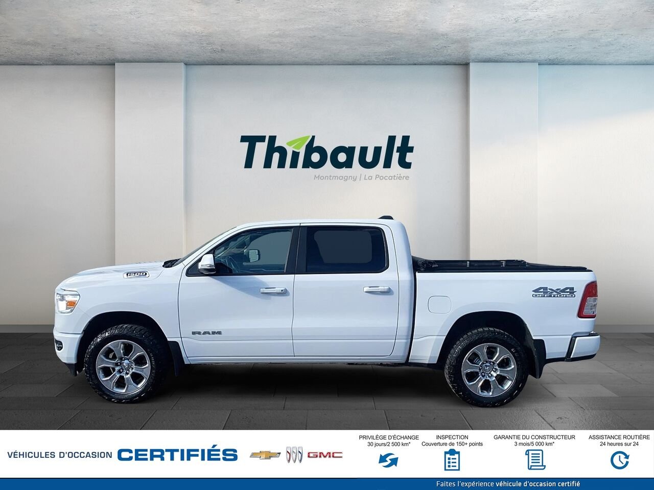 RAM 1500 BIG H Big Horn cabine d'équipe 4x4 caisse de 5 pi 7 po 2020 Blanc Montmagny - photo #4