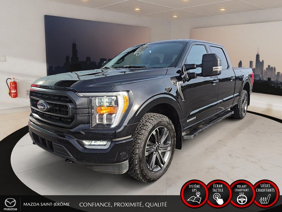 Ford F-150 XLT SPORT | POWERBOOST 3.5L | GROS PNEUS | 4X4 | 2023 Noir