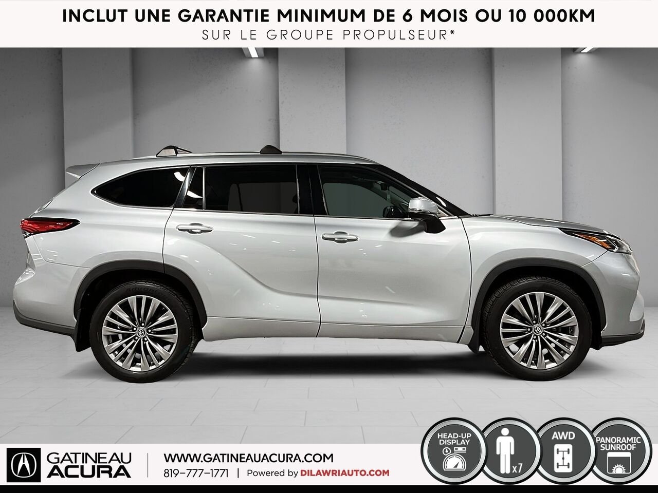 Toyota Highlander Platinum AWD 2021 Argent Gatineau - photo #14