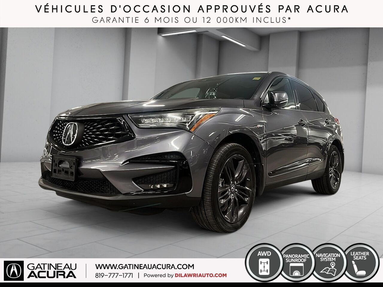 Gray 2021 Acura RDX SUV / Crossover All-Wheel Drive Automatic