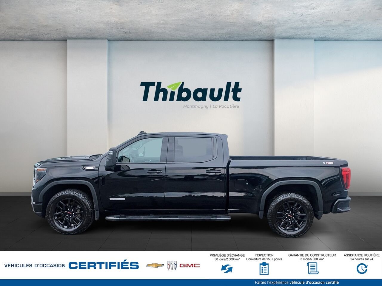 GMC SIERRA Elevation cabine multiplace 4RM 157 po 2024 Noir Montmagny - photo #4
