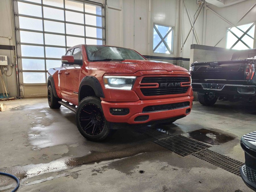 2019 Ram 1500 Sport 5.7L | Aftermarket Fender Flares/20in Wheels/33in Tires Red