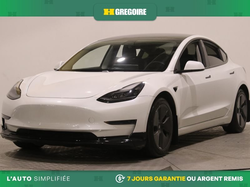 Tesla Model 3 822660 | Standard Range Plus AUTO AC CUIR TOIT NAV MAGS CAM 2021 Blanc Laval - photo #2