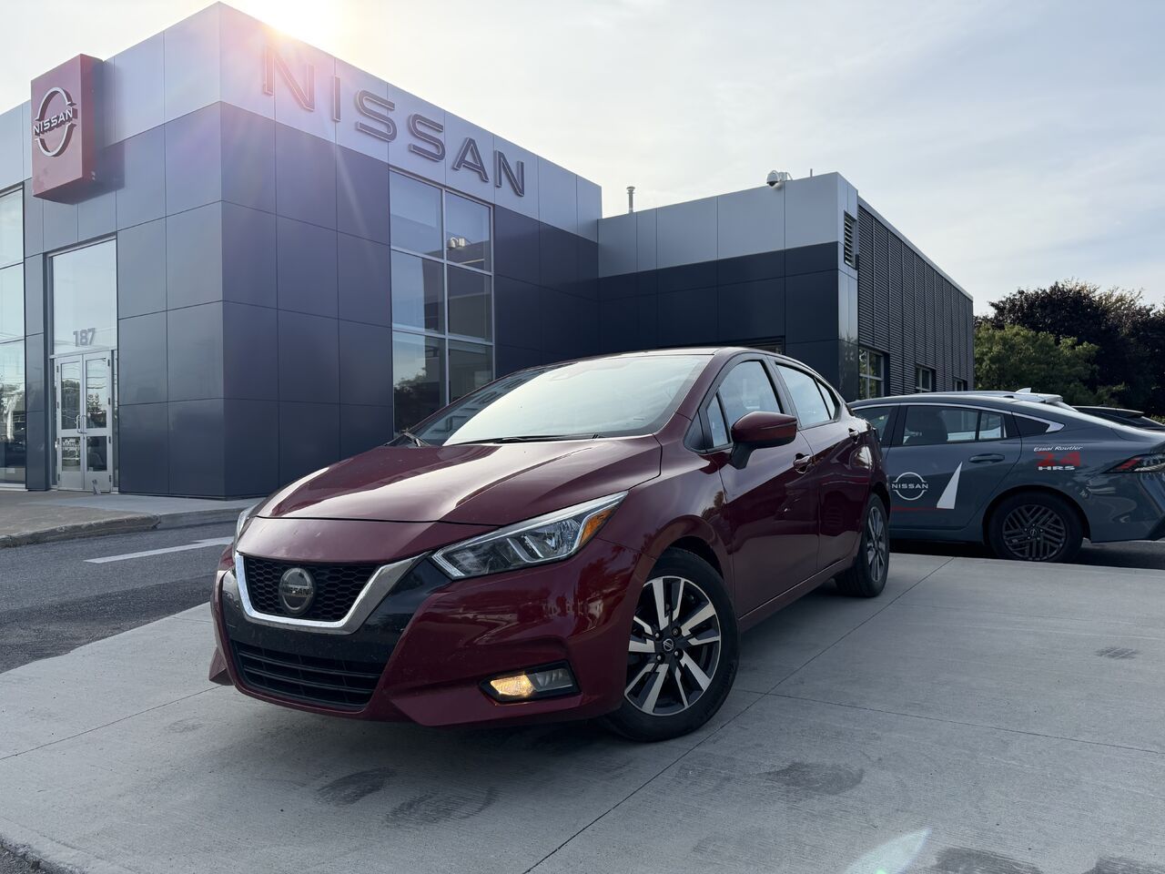 Red 2021 Nissan Versa Sedan Front-Wheel Drive Automatic