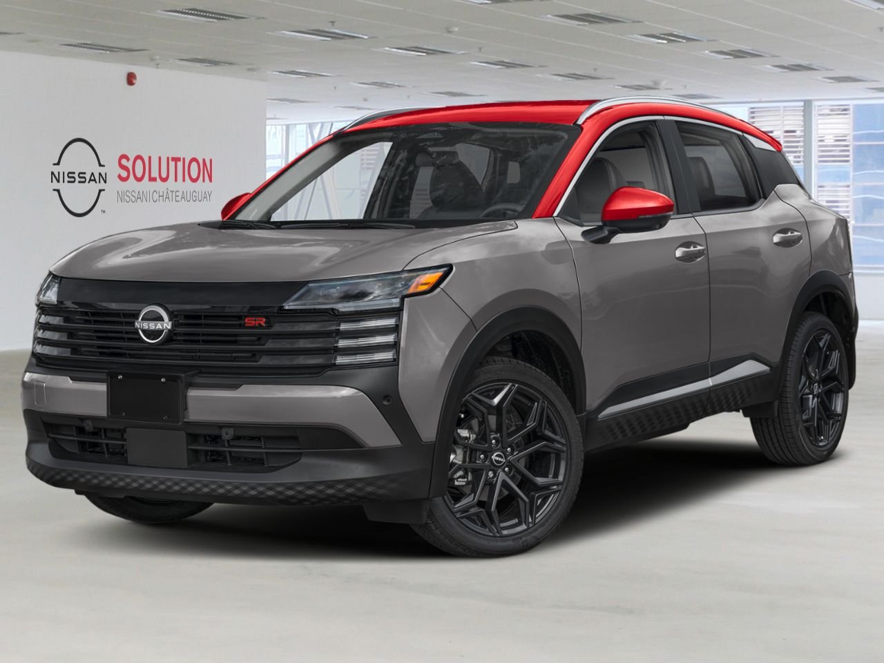NISSAN Kicks KICKS SR PRIVIL GE 2027 Gris poudre métallisé/Couche teintée Braise écarlate Châteauguay - photo #0