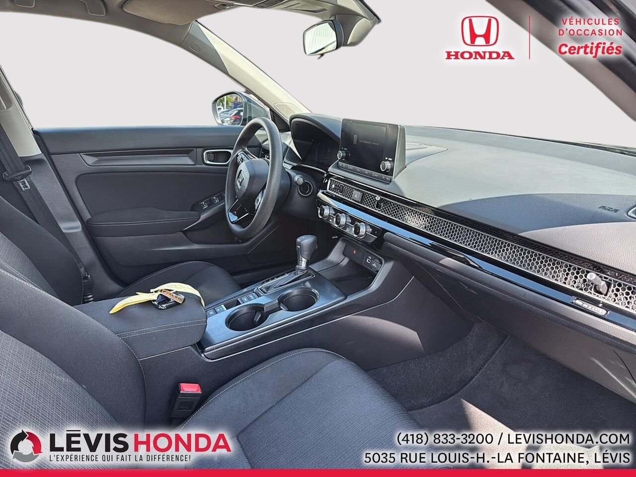 Honda Civic LX LX CVT 2023 Blanc Lévis - photo #6