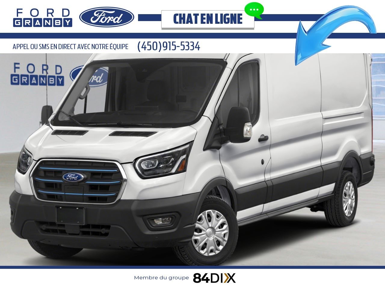 2025 Ford E-Transit Cargo Van Oxford White Granby - photo #0