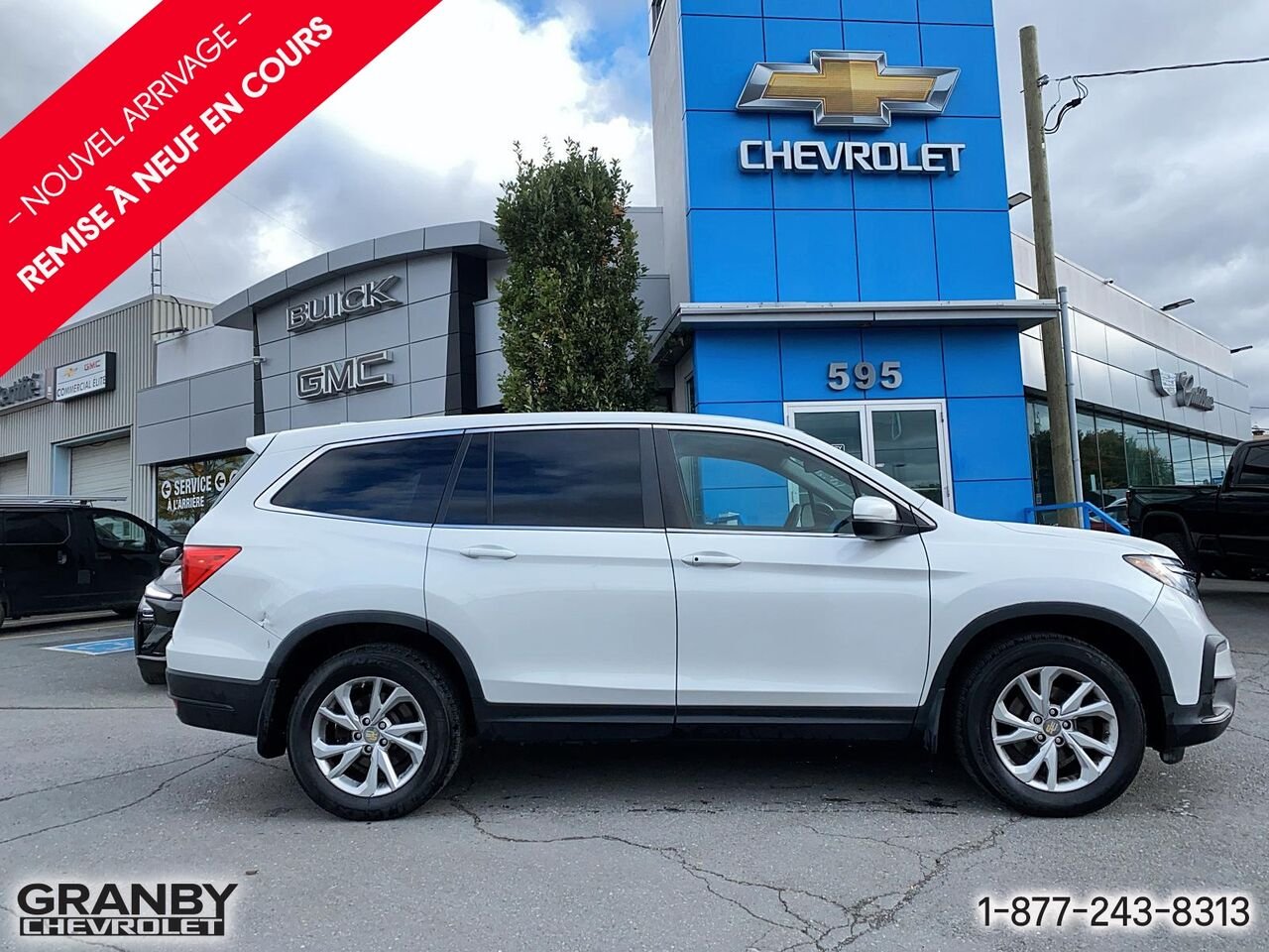 Honda Pilot LX Traction Intégrale | 27-0224A 2020 Blanc Granby - photo #3