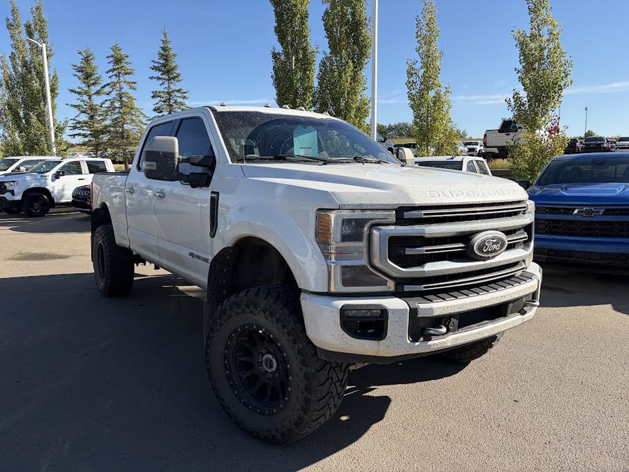 2022 Ford Super Duty F-350 SRW Platinum 4WD Crew Cab 6.75' Box White Sherwood Park - photo #1