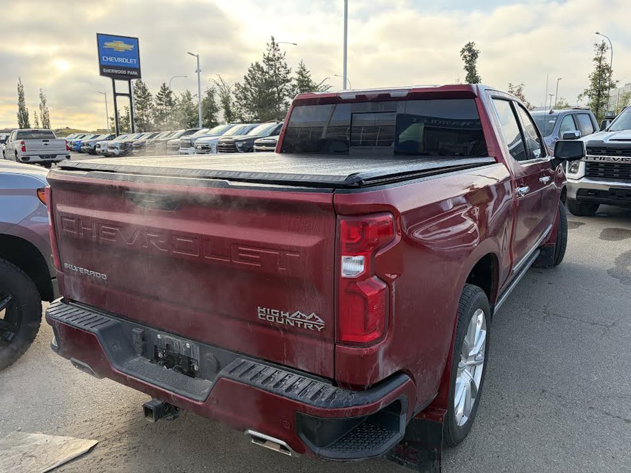 2025 Chevrolet Silverado 1500 4WD Crew Cab 147 High Country Red Sherwood Park - photo #4
