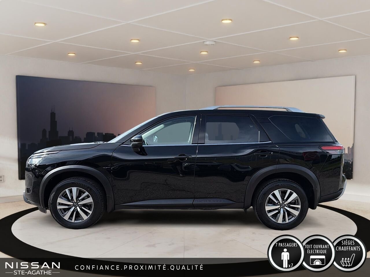 Nissan Pathfinder SL TI | CUIR | TOIT OUVRANT | NAVIGATION | ATTELAGE 6 000 LB 2024 Noir Saint-Jérôme - photo #5