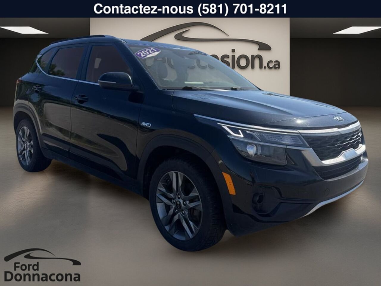 2021 Kia Seltos Black  - photo #2