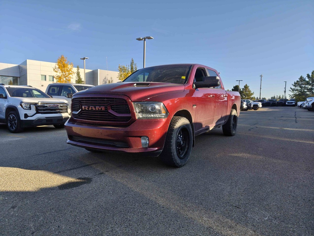 2018 Ram 1500 Sport 4x4 Crew Cab 5'7 Box *Ltd Avail* Red Sherwood Park - photo #3