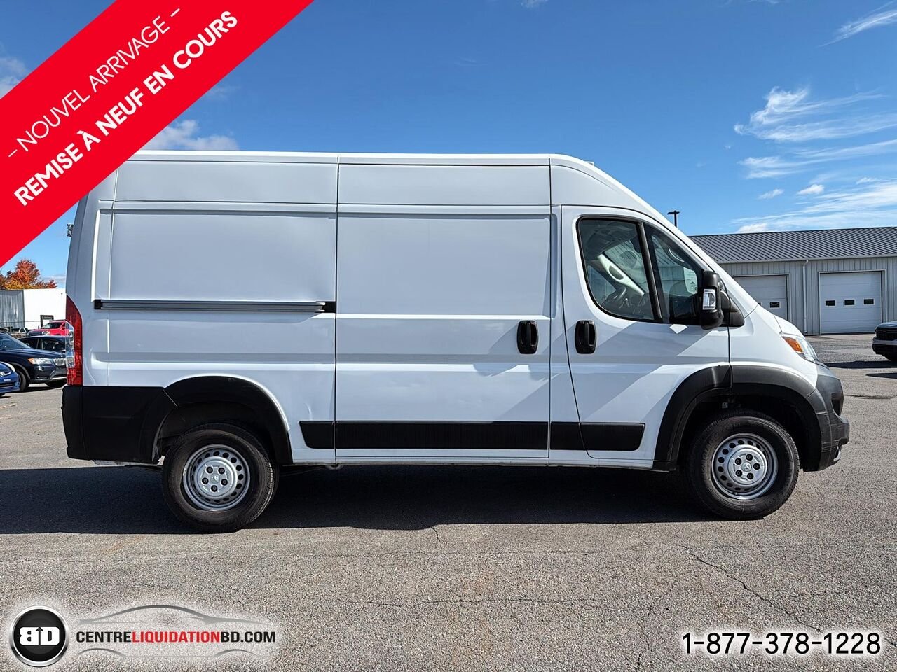 Ram ProMaster fourgonnette utilitaire 2500 Tradesman toit élevé 136 po avec siège passager | BD0464 2025 Blanc Granby - photo #4