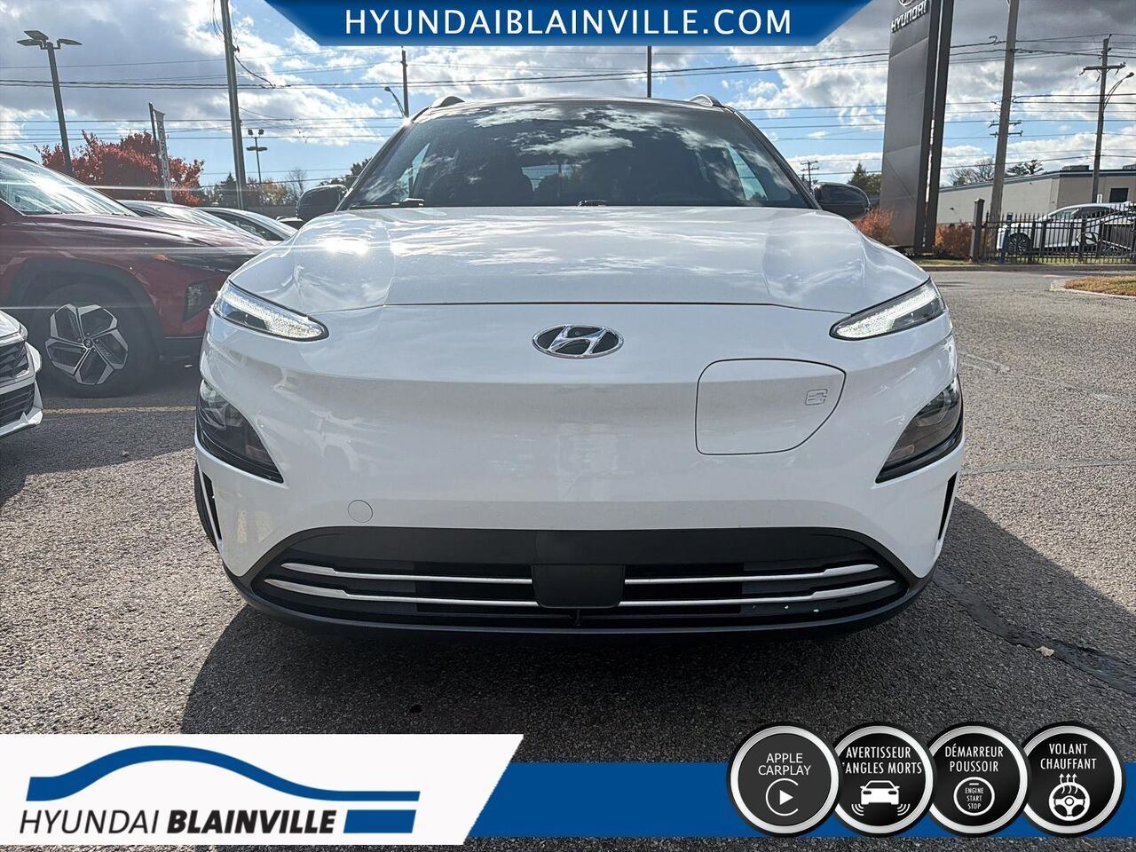 Hyundai Kona électrique 2023 Blanc Blainville - photo #1