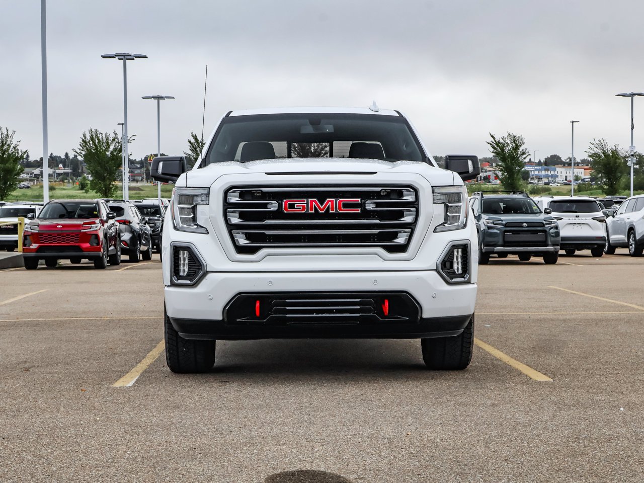 2019 GMC Sierra 1500 4WD Crew Cab 157 AT4 White Sherwood Park - photo #2