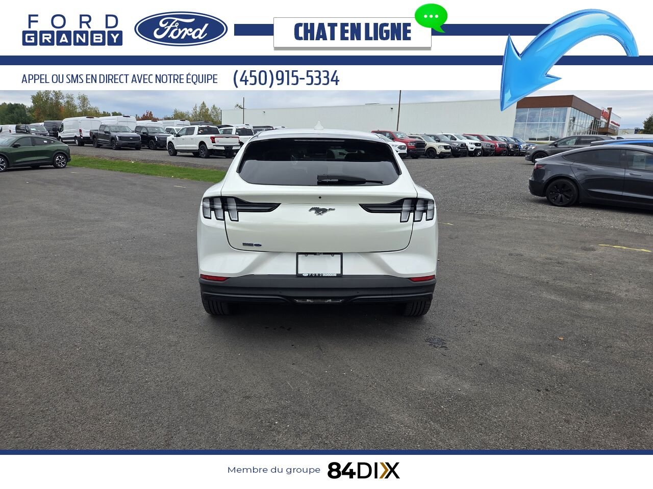 2022 Ford Mustang Mach-E White Granby - photo #9