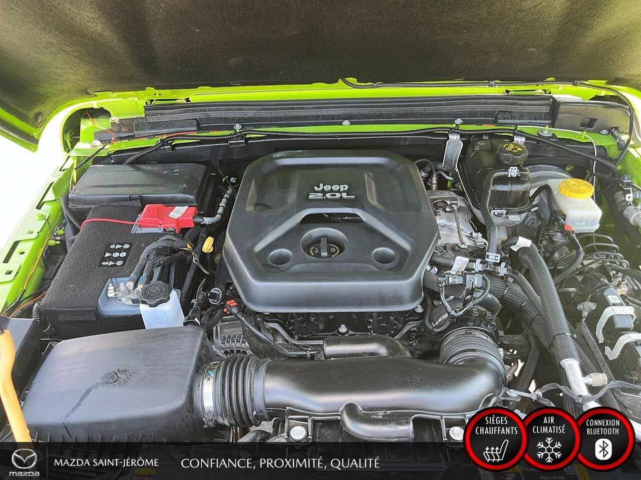 Jeep Wrangler Unlimited Sahara | LIFT KIT | GROS PNEUS | CUIR | 2021 Vert Saint-Jérôme - photo #22