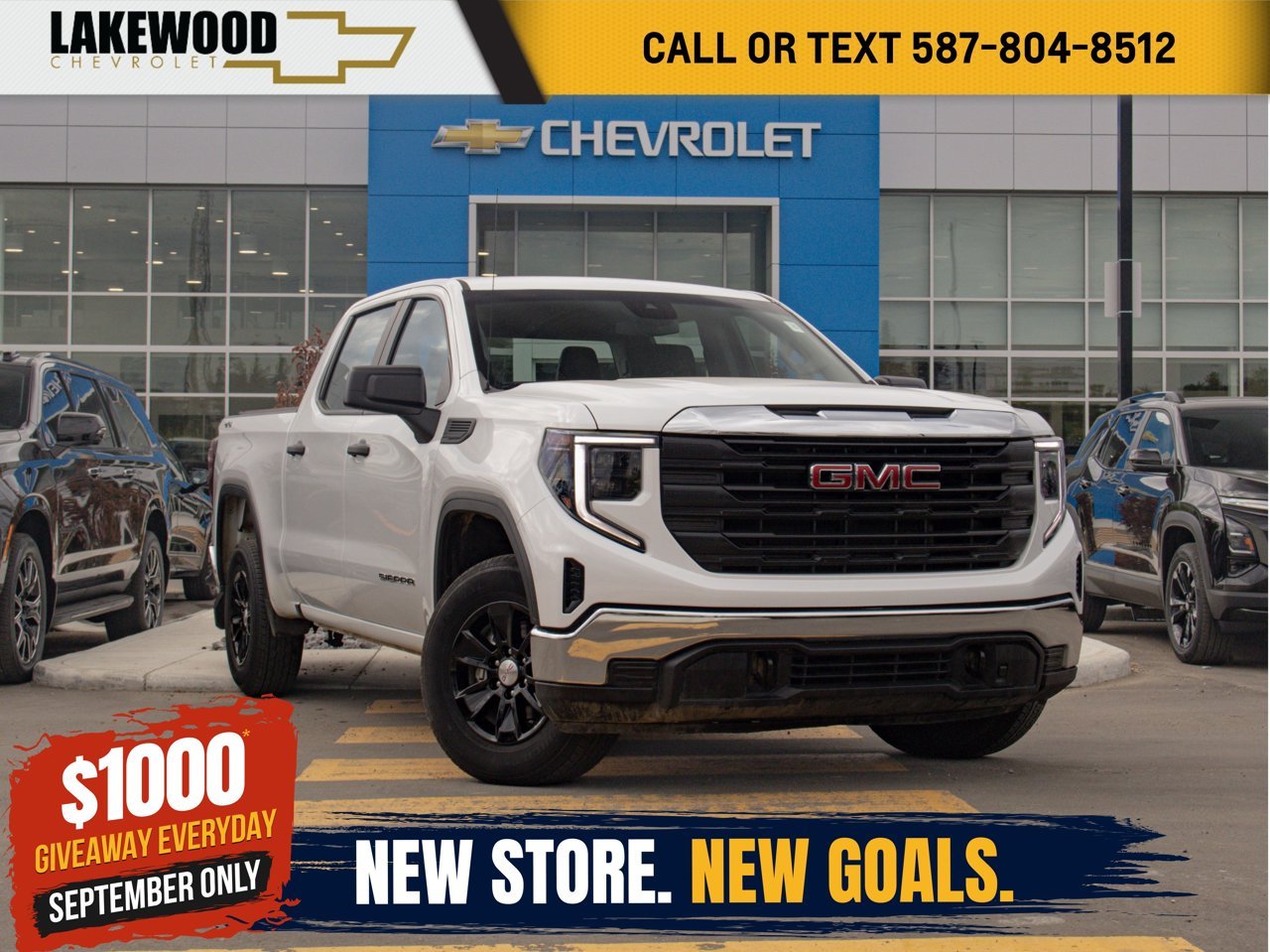 2023 GMC Sierra 1500 4WD Crew Cab 147 Pro White Sherwood Park - photo #0