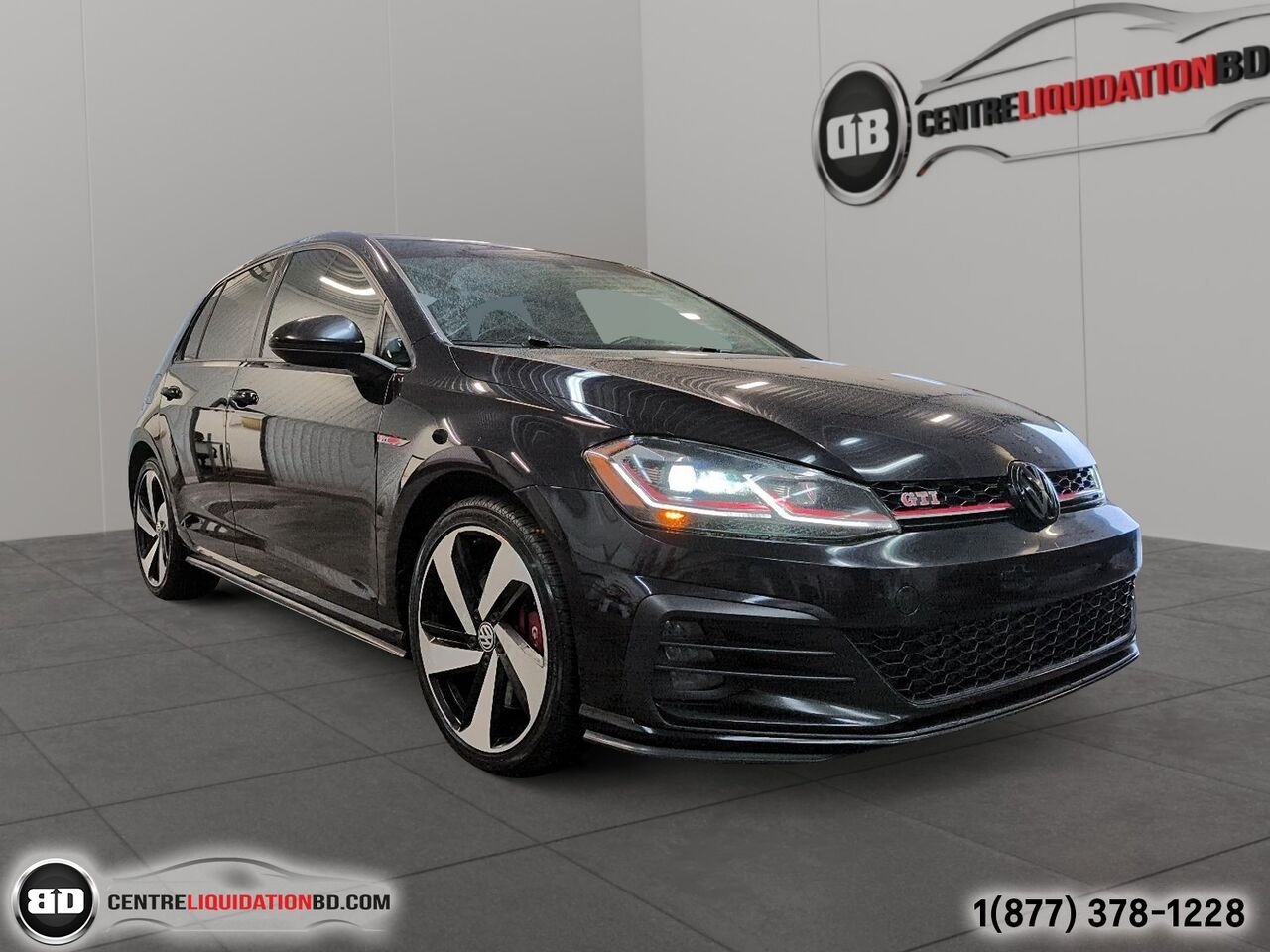 Volkswagen Golf GTI Autobahn transmission automatique | BD0380 2019 Noir Granby - photo #2