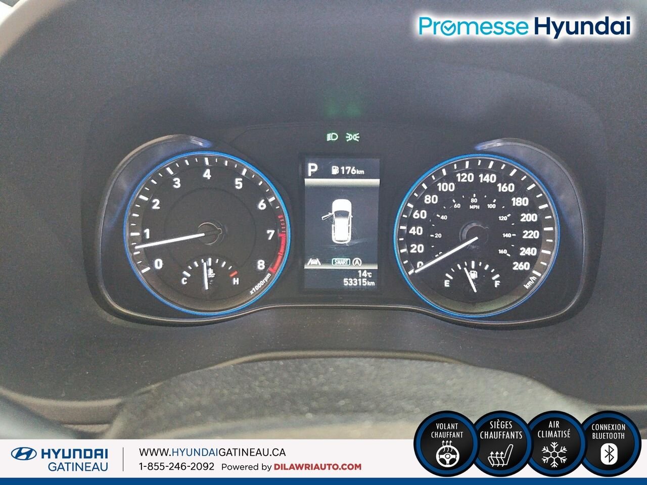 Hyundai Kona 2.0L Preferred TA*** sieges chauffants , volant chauffants, bas millage*** 2023 Noir Ottawa & Gatineau - photo #11