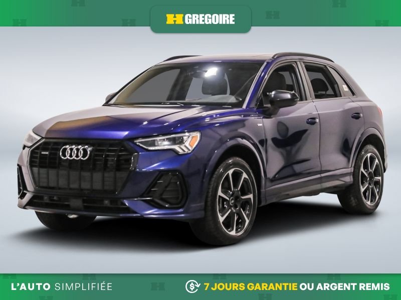 Audi Q3 821715 | Progressiv AWD AUTO AC CUIR TOIT MAGS CAM RECUL BL 2022 Bleu Laval - photo #2