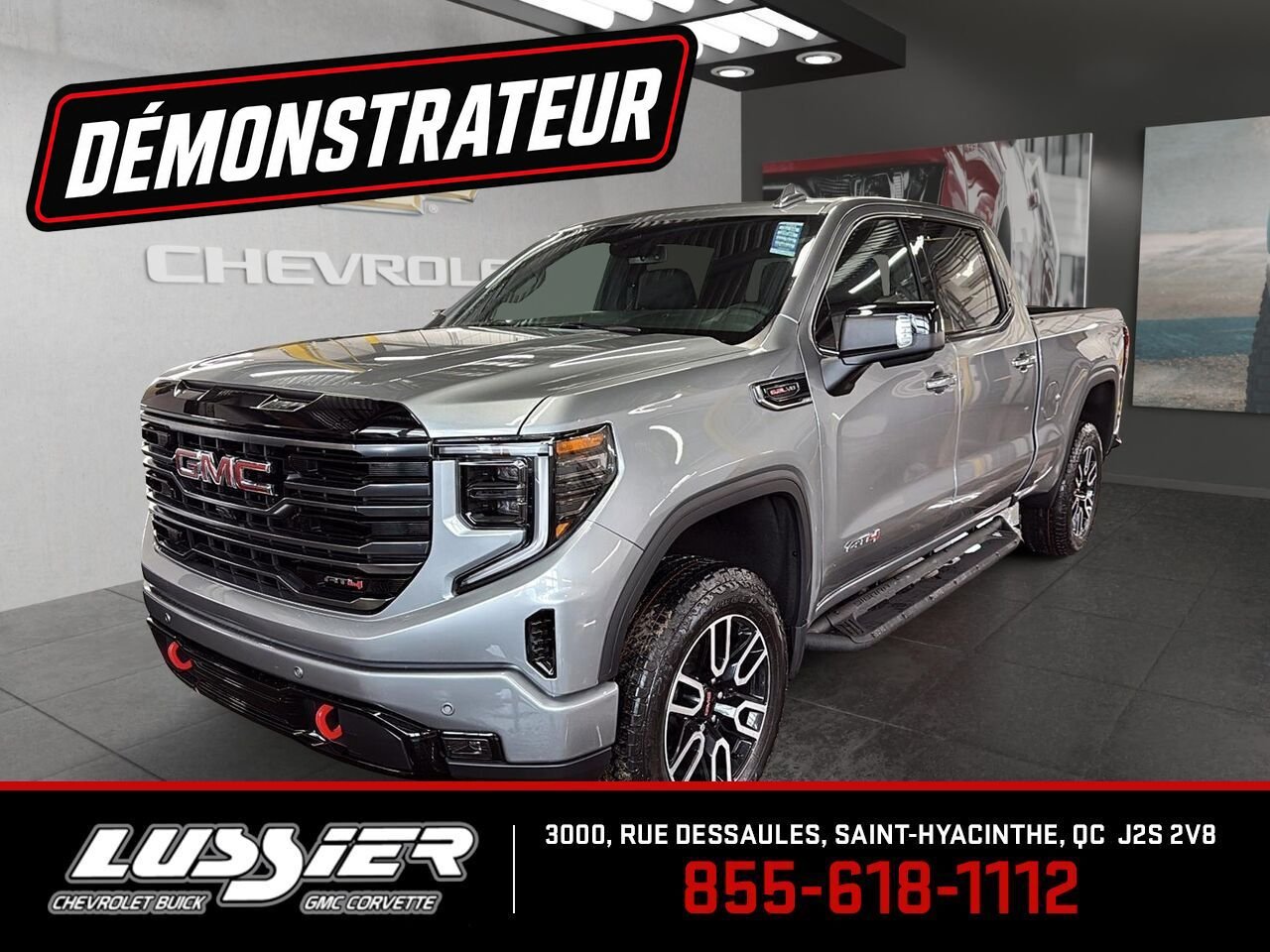 GMC Sierra 1500 AT4 cabine multiplace 4RM 157 po 2026 Gris Saint-Hyacinthe - photo #0