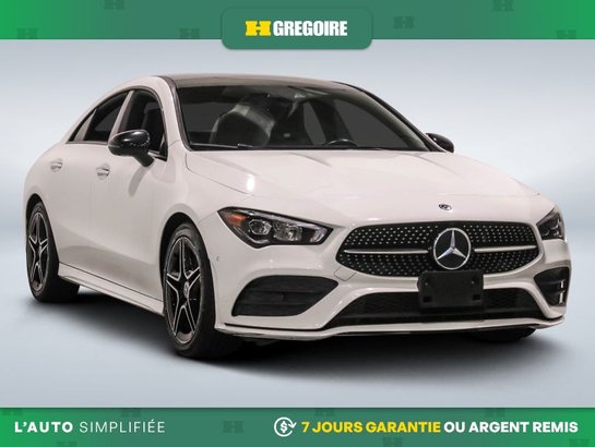 Mercedes Benz CLA CLA 250 AWD AUTO AC CUIR TOIT NAV CAM RECUL BLEUTO 2020 Blanc