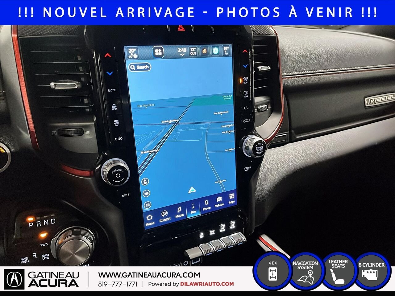 2022 Ram 1500 Rebel Crewcab 4x4 Red Gatineau - photo #10