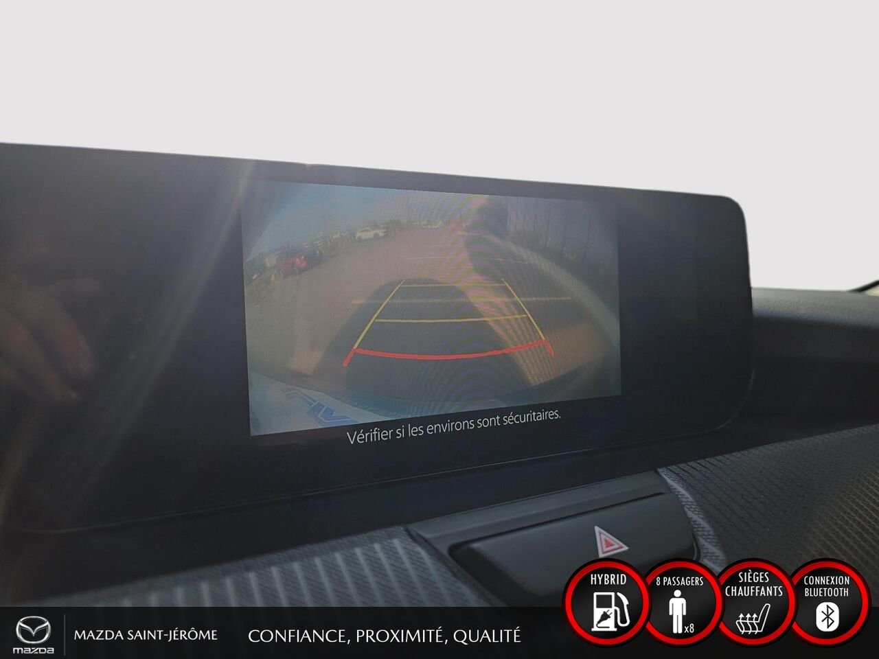 2024 Mazda CX-90 hybride rechargeable GS | 1 PROPRIÉTAIRE | JAMAIS ACCIDENTÉ | HYBRIDE RECHARGEABLE | AWD | DÉMARREUR À DISTANCE Black Saint-Jérôme - photo #18